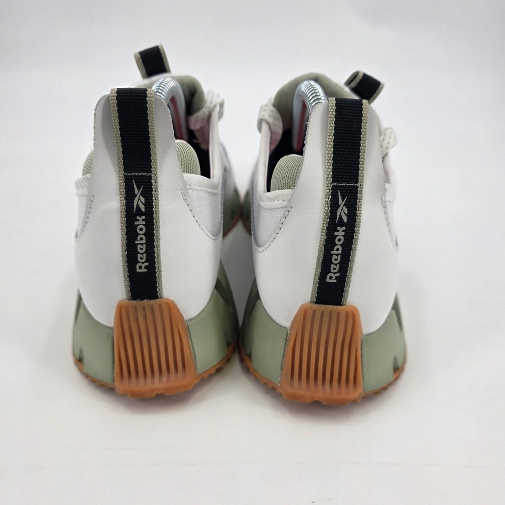 REEBOK ZIG DYNAMICA RUNNING SHOES WOMENS SIZE 8.5 WHITE GREEN SNEAKERS TECH EUC! - Picture 6 of 12